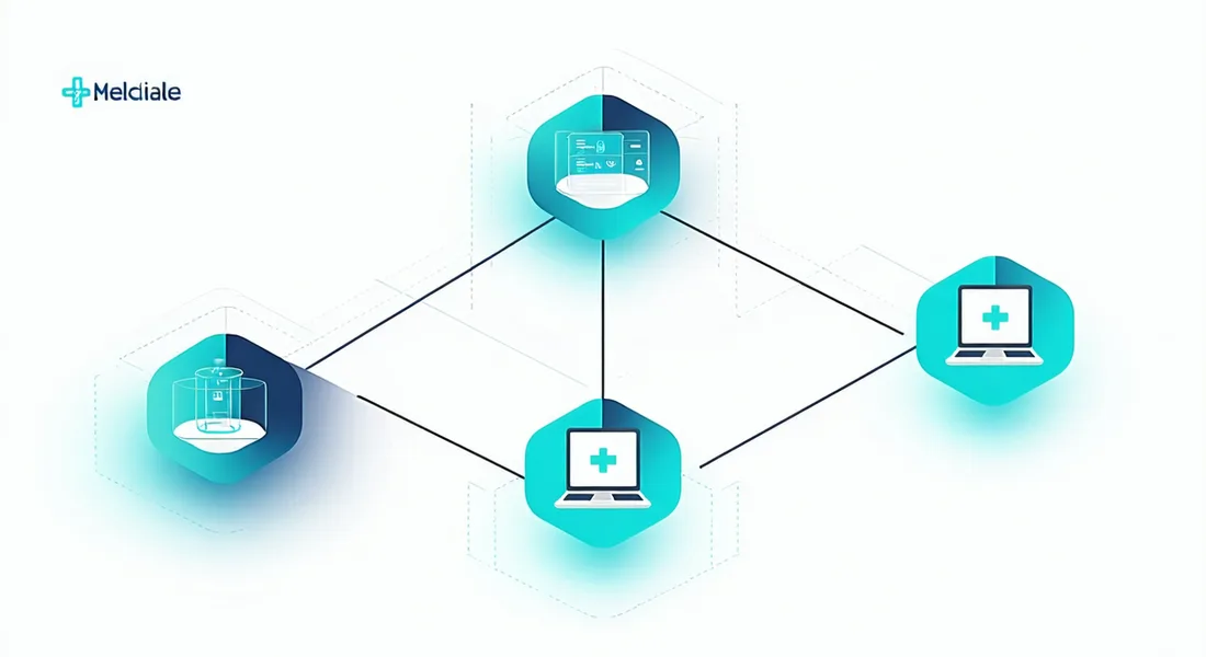 DocNow platform architecture showing E-Prescribing, MIPS Reporting, AI Notes, and Care Coordination modules